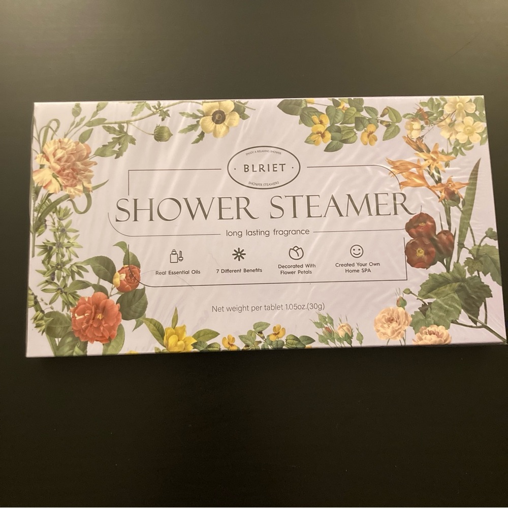 Set of Floral Shower Steamers with Essential Oils NIB